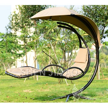 

garden swing chair outdoor indoors hammock rocking chair waterproofed sunshade hanging basket balcony swing chair steel rod NEW