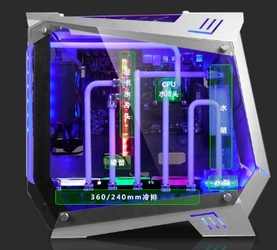 Игровой ПК с системой водяного охлаждения i7 8 ГБ 120 ГБ/1T GX1080 21 5/23 6/27 дюймов|desktop