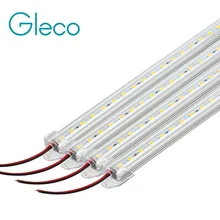 4 шт. 50 см светодиодный светильник 5730 5630 36 светодиодный s DC12V Жесткая светодиодная лента барный светильник 5730 с U алюминиевым корпусом+ крышка из поликарбоната