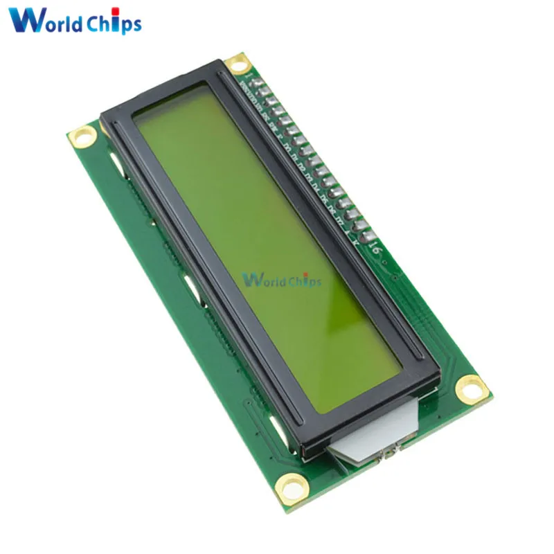 Желтый дисплей IIC I2C TWI последовательный интерфейс SPI 1602 16X2 ЖК модуль для Arduino