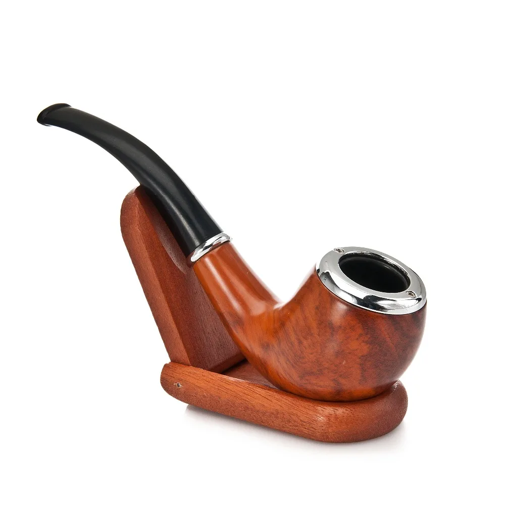 Buy 1PC Top Quality Metal Ring Head Wooden Tobacco