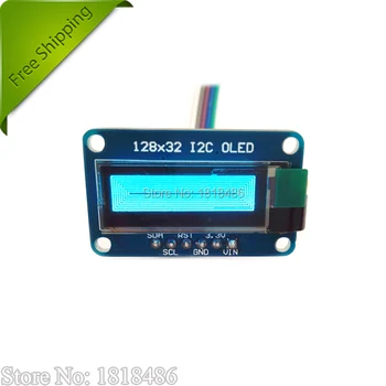 

Free Shipping! 0.91" SSD1306 128x32 I2C OLED Module Blue Graphic Display Monochrome