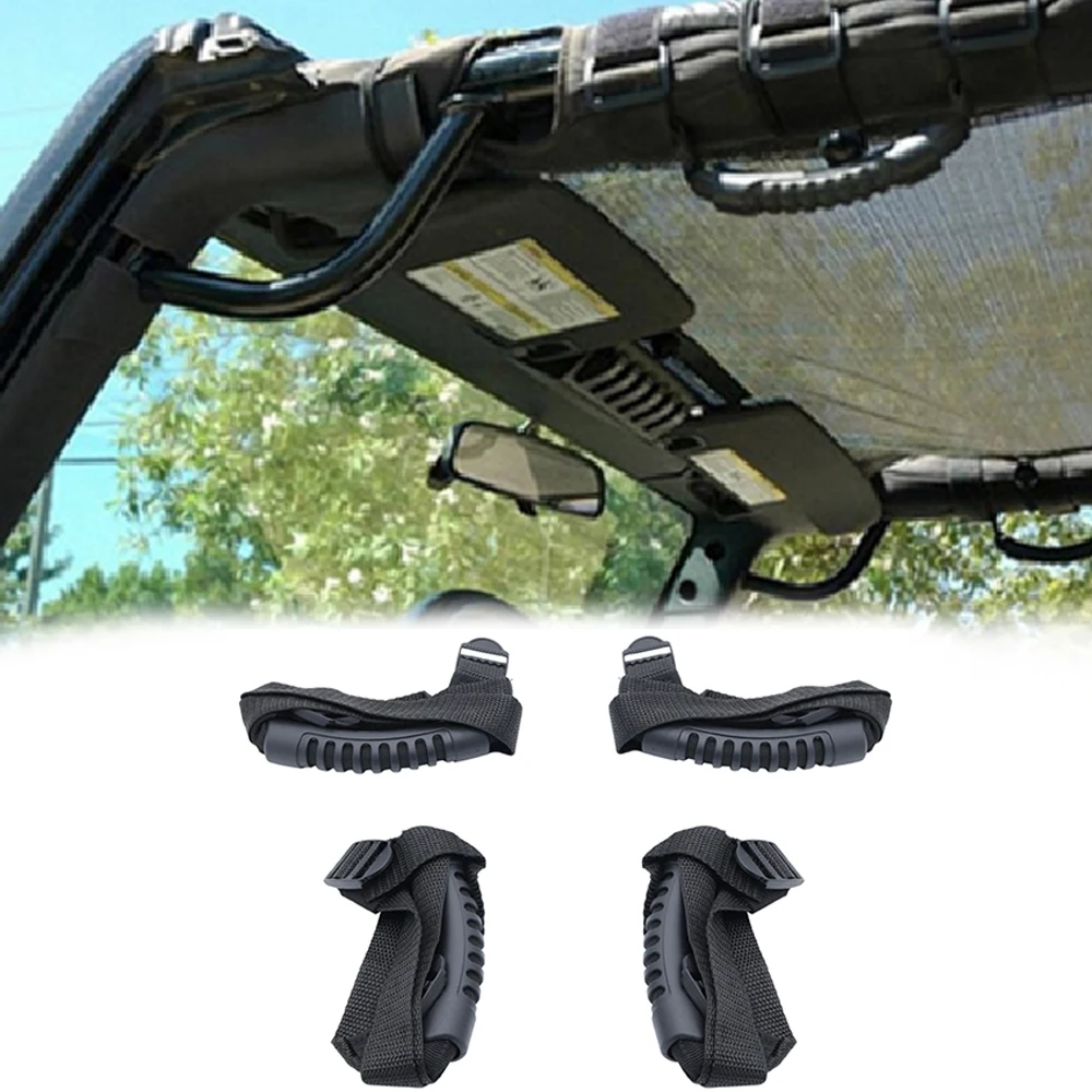 Рулонная рукоятка 4 шт. красная для Jeep Wrangler YJ TJ JK 1987 2016|Подлокотники| |