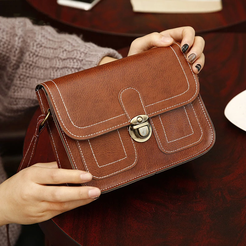 2018 nueva versión coreana de la pequeña plaza la moda de la Vendimia del bolso de hombro mensajero teléfono móvil bolsa|Bolsos hombro| - AliExpress