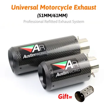 

51mm 61mm Modified Universal AR Exhaust For Most Motorcycle Modified Muffler Pipe S1000 z800 cbr600 bj600 DB Killer CNC