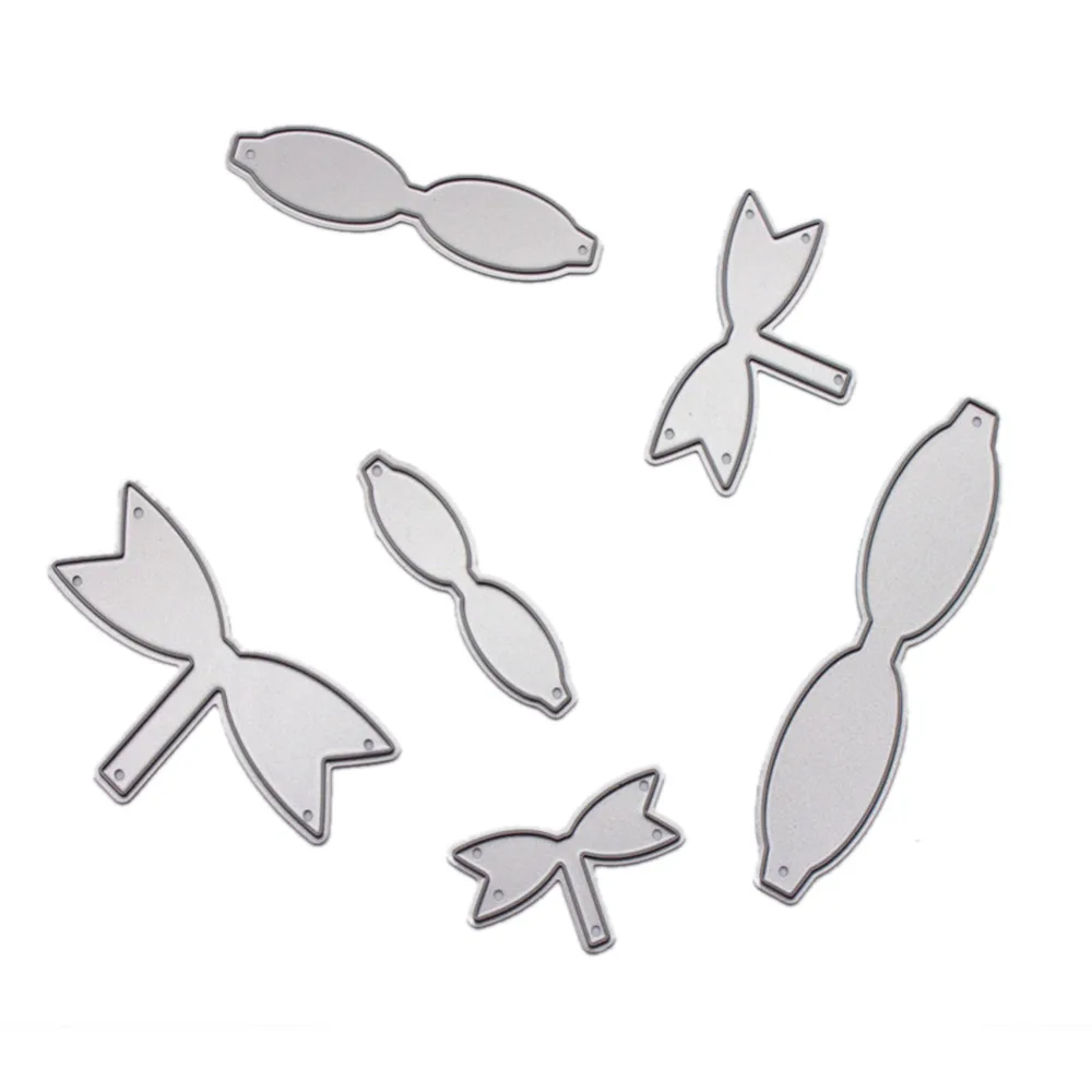 6pcs-set-7-5-1-5cm-New-scrapbooking-DIY-Carbon-Sharp-Metal-steel-cutting-die-Bow