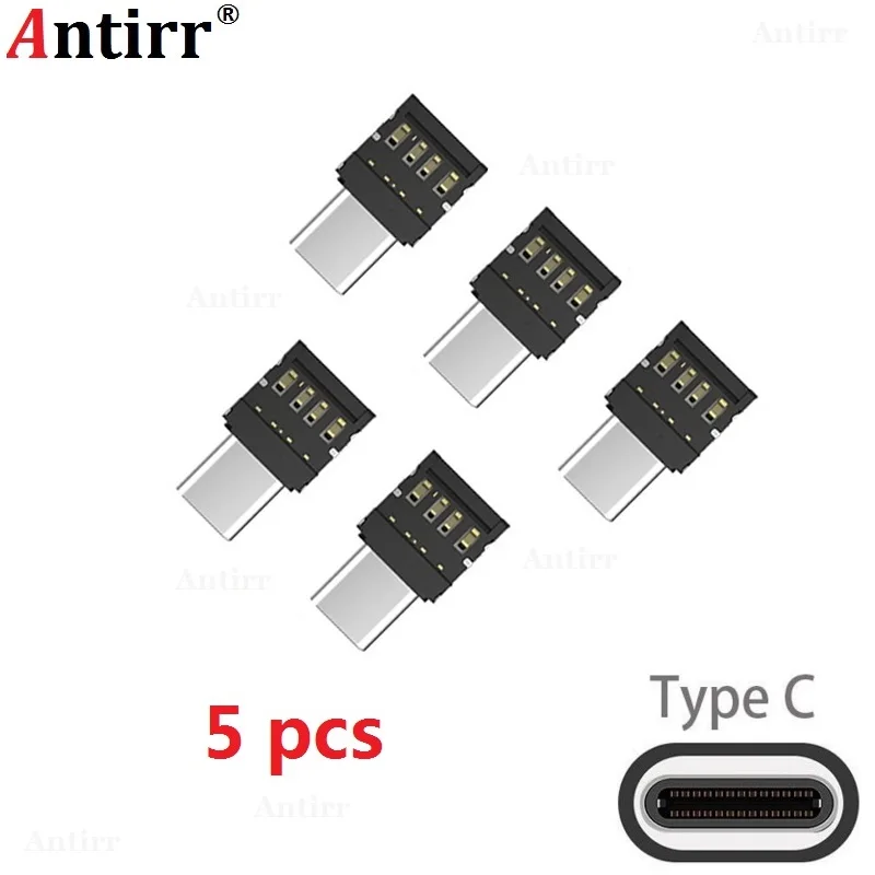 5 шт. Type C коннектор Micro USB 2 0 папа мама OTG адаптер конвертер для планшет телефон Android