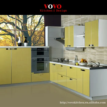 

2016 Hot selling handle free high gloss lacquer kitchen cabinet