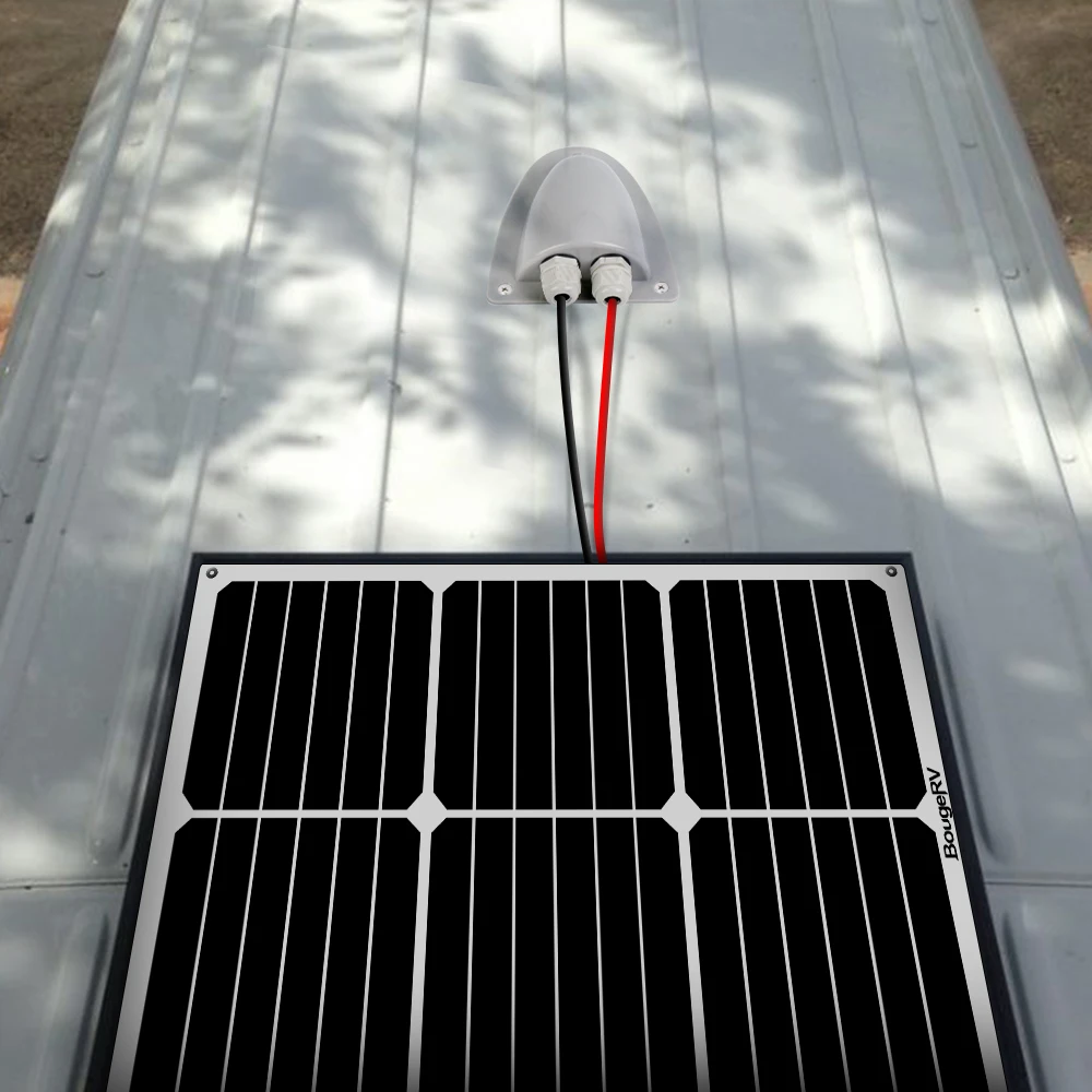 Серый RV ABS Солнечный двойной/двойной кабельный ввод Сальниковая Коробка всепогодный для Солнечного проекта на RV Camper Van путешествия трейлер лодка кабина