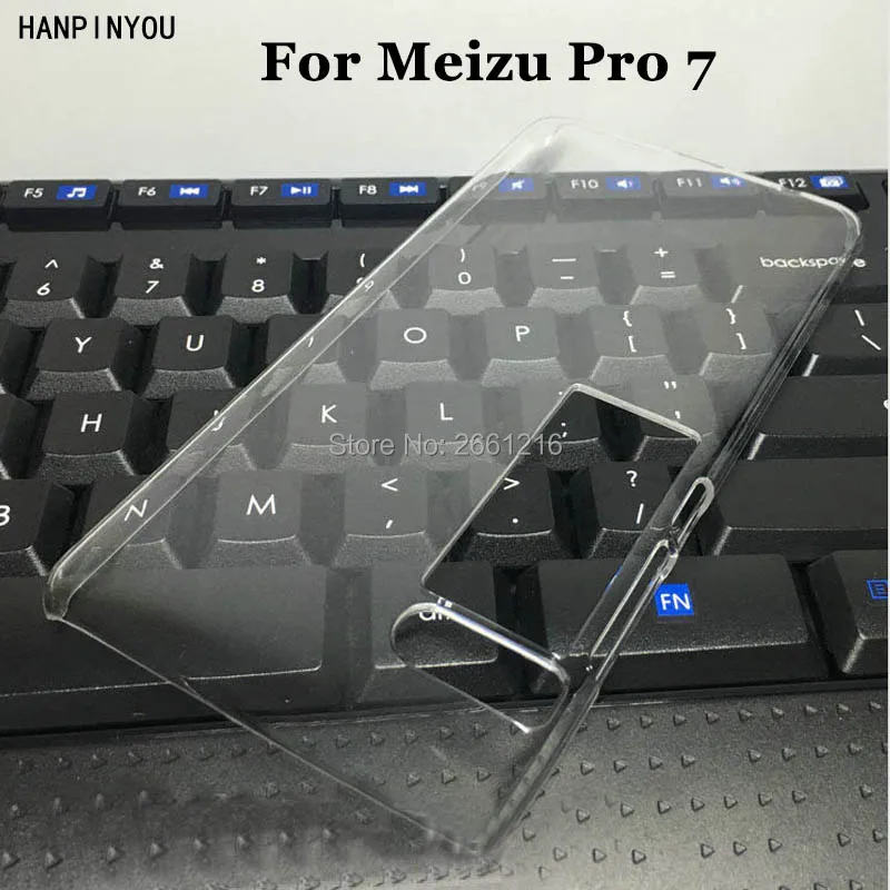 Новый жесткий чехол для Meizu Pro 7 Plus Ультратонкий Прозрачный пластиковый сделай сам