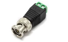 HKES 2pcs/lot Mini Coax BNC Connector UTP Video Balun Connector BNC Plug DC Adapter For CCTV Surveillance Camera CCTV system