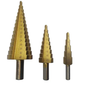 

1PC 4-12mm 4-20mm 4-32mm HSS 4241 Step Cone Core Metal Drill Bit Cut Tool Set Hole Cutter Wholesale