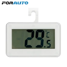 FORAUTO ЖК-цифровой термометр подвесной крючок Регулируемый Магнит Автомобильные украшения автомобиль-Стайлинг Аксессуары для интерьера