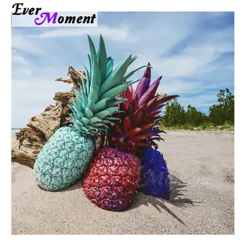 

Ever Moment Diamond Painting 5D DIY Full Square Drill Picture Of Rhinestone Diamond Embroidery Blue Red Pineapple S2F1798
