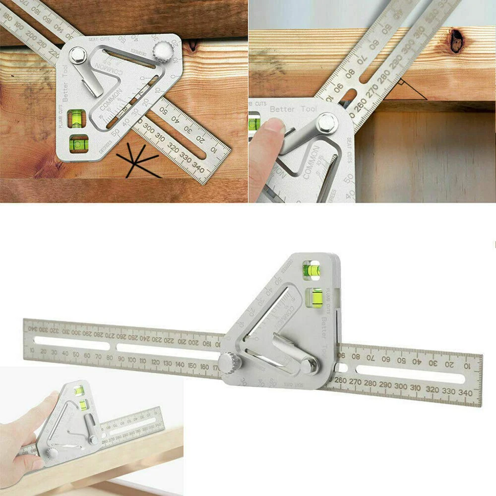 

Home Small Gauges Triangle Ruler Multifunction Woodworking Triangle Ruler Angle Ruler Revolutionary Carpentry Measuring Tool