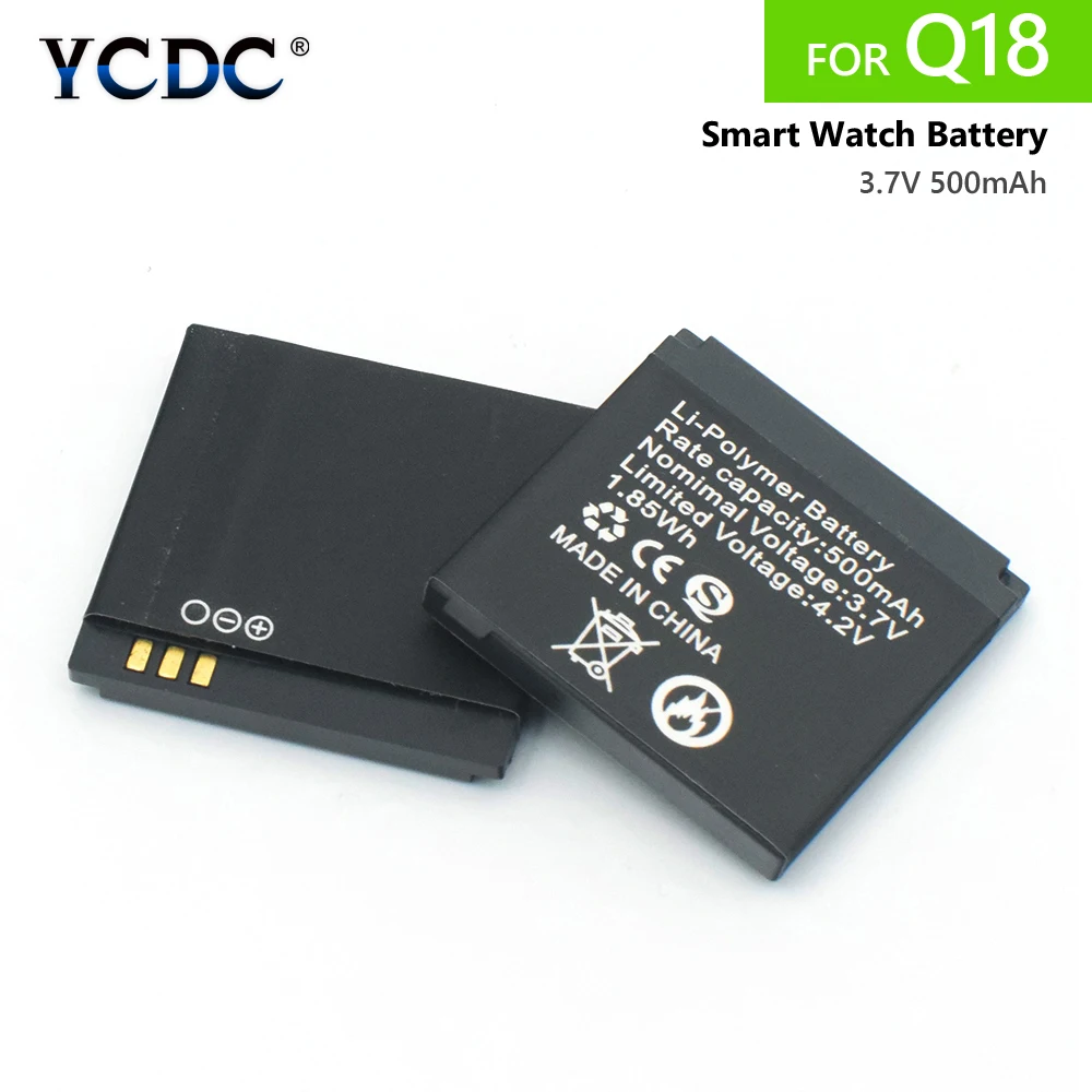 

1/2/4pcs Original rechargeable Li-ion Battery 3.7V 500MAH Smart Watch Battery Replacement Battery For Smart Watch Q18 ONLY