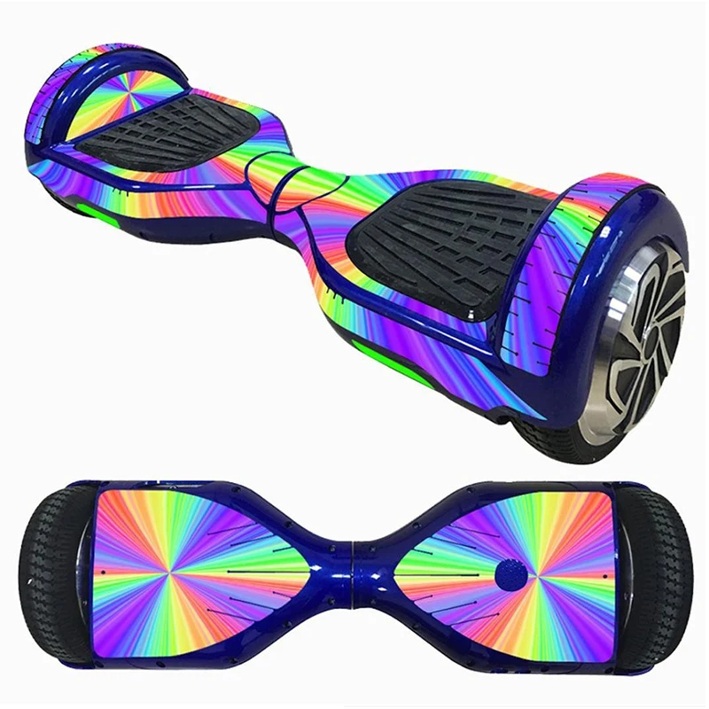 6.5 Inch Self-Balancing Scooter Skin Hover Electric Skate Board Sticker Two-Wheel Smart Protective Cover Case Stickers скейтборд - Цвет: Цвет: желтый