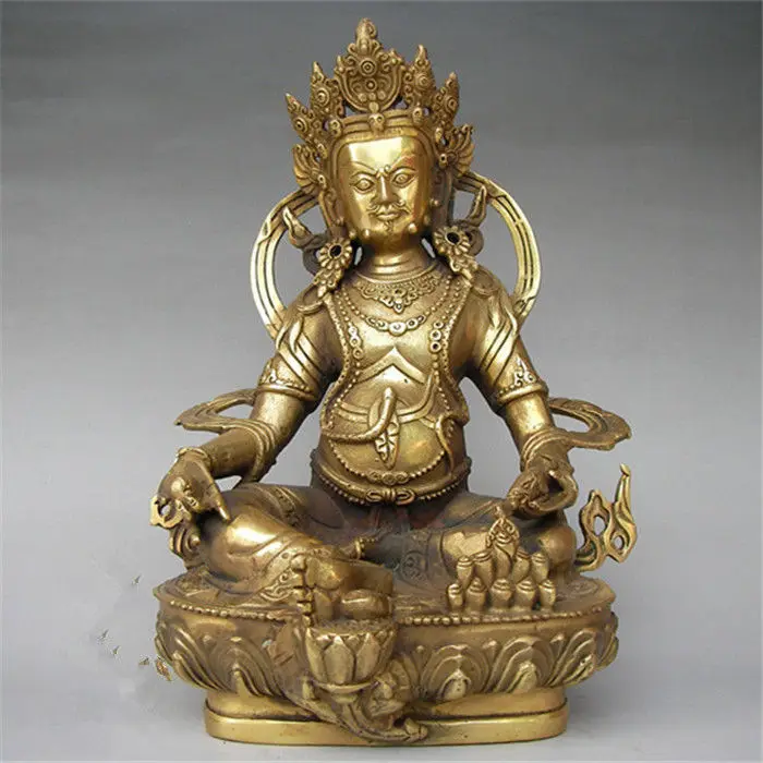 

China's copper mammon color Tibetan buddhist bome teach protective deities