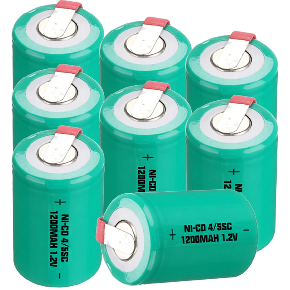 

Lowest price 8 piece 4/5SC battery 1.2v batteries rechargeable 1200mAh nicd battery for power tools akkumulator