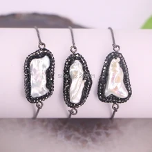 5 шт. Pave жемчужина со стразами браслеты с подвесками металлический цепной браслет для женщин Ювелирные изделия Поиск