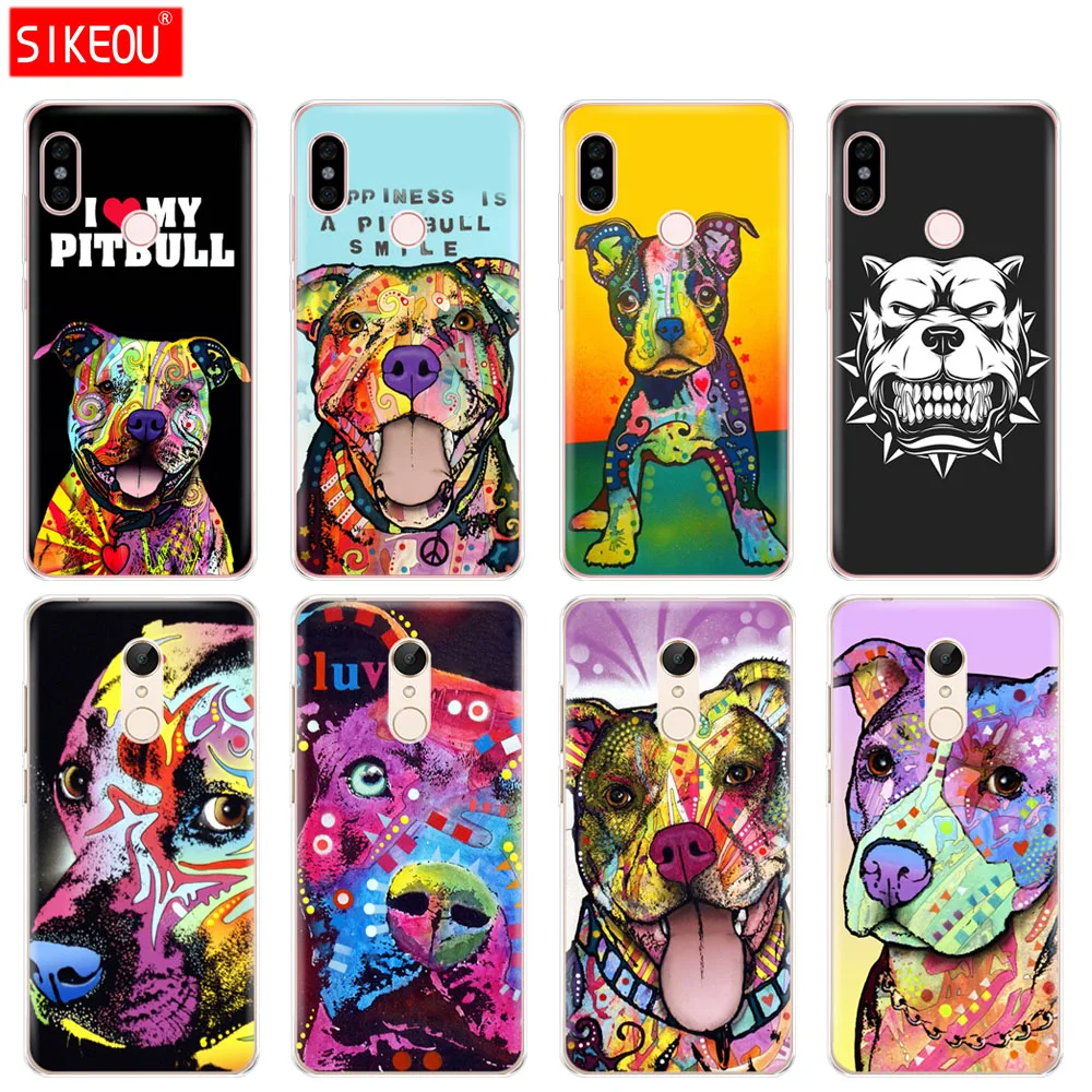

Silicone Cover phone Case for Xiaomi redmi 5 4 1 1s 2 3 3s pro PLUS redmi note 4 4X 4A 5A Pitbull dog
