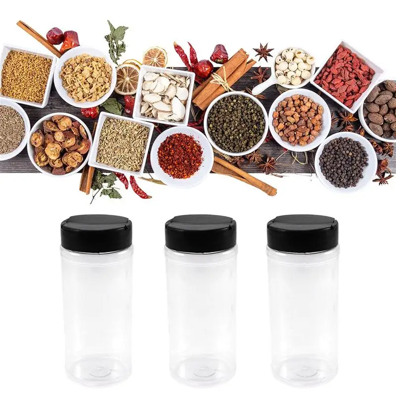 

ROSENICE 12PCS 500ML Seasoning Shaker Bottle Condiment Bottles Plastic Condiment Pot Spice Jars Kitchen Supplies