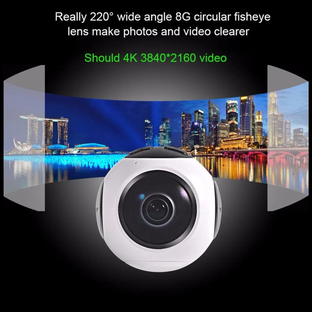 

360 Panoramic Camera Bimodal VR Camera 720  Motion Camera Portable High Quality Video Camera Professional Cam For Smartphone