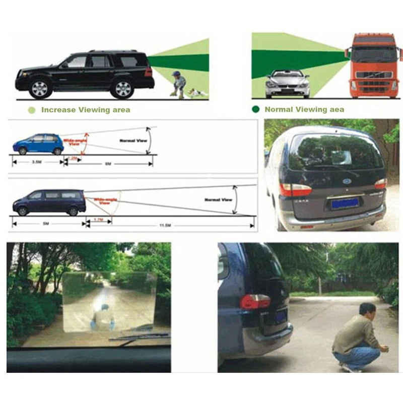 Автомобильный интерьер парковка слепое пятно инвертирование заднего окна стикер Авто Реверсивный с оптическим линзой Френеля широкий угол
