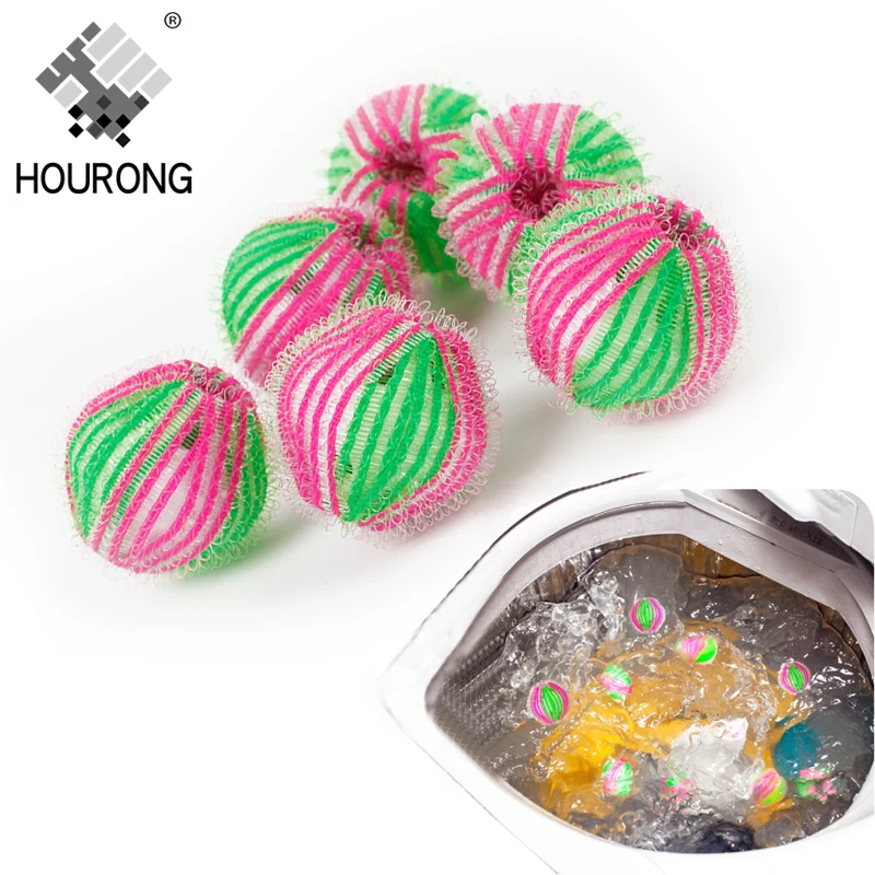 

6pcs/pack Washing Machine Ball Cleaning Ball Magic Hair Lint Fluff Grabbing Laundry Washing Clothes Personal Care Hair Ball