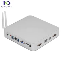 Kingdel Горячий Безвентиляторный Intel Celeron N3150 Quad Core Mini PC Windows 8/10 2 * RS232 Промышленного Мини-Компьютер HDMI VGA WiFi TV коробка