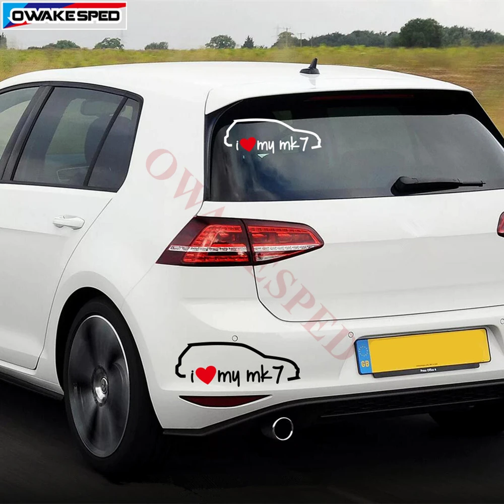 I Love My MK7 графика виниловая наклейка забавная креативная индивидуальная на