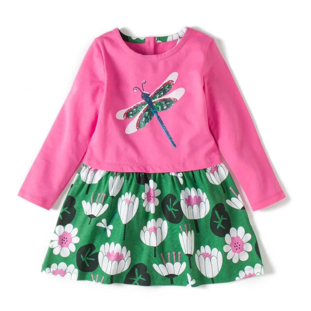 Платья для маленьких девочек; детская одежда с длинными рукавами; брендовый халат; Fille; костюм принцессы для детей; вечерние платья с единорогом на день рождения