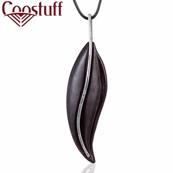 

New Arrival Women Jewelry Necklaces Black sandalwood Pendant Long necklace women collares mujer choker kolye bijoux femme