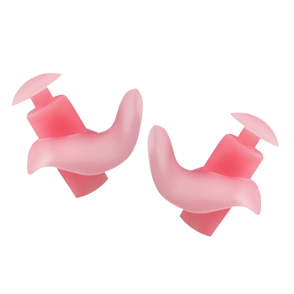 Silicone Swimming Earplugs Comfortable Waterproof Ear Plugs Showering with Protective Case for Surfing Traveling Sleeping