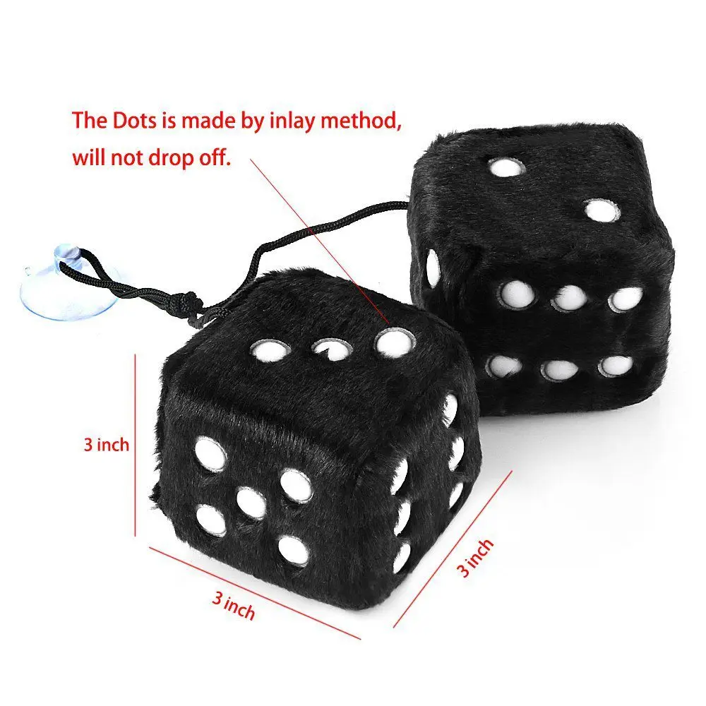 Красочные плюшевые кости Craps JDM подвески для зеркала заднего вида Подвески с