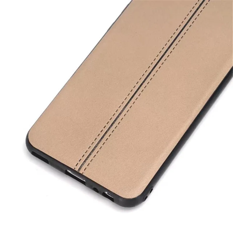 5 warna bisnis PU handphone kasus Untuk huawei P10 plus kasus Untuk huawei P10plus P10 P10 penuh fit polos garis tengah penutup