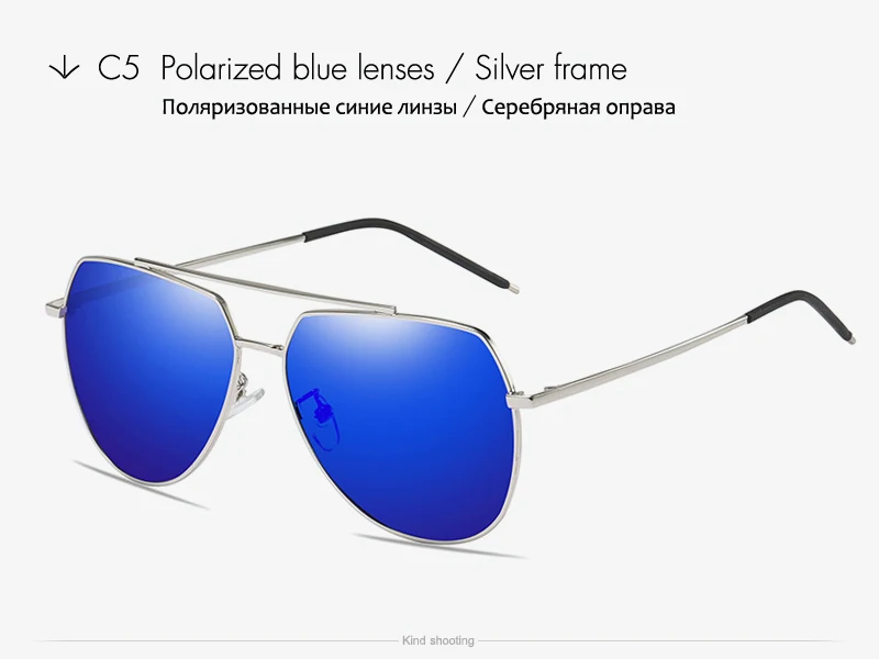 Toketorism vintage pilot двойной мост поляризованные солнцезащитные очки uv400 с антибликовым покрытием мужские вождения очки 7106