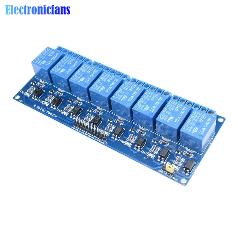 8 канальная плата релейного модуля 5 В для Arduino оптосоединитель канальное реле