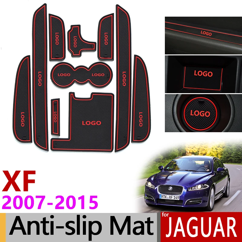 

Anti-Slip Gate Slot Mat Rubber Coaster for Jaguar XF x250 2007 2008 2009 2010 2011 2012 2013 2014 2015 Sportbrake Accessories