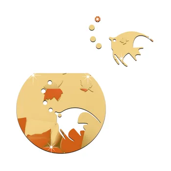 

Funlife Tasteless can remove the background wall paste living room creative decoration paste goldfish fish tank 3D mirror paste
