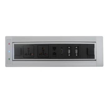 

Smart multi flip up socket outlet used in desk furniture power and data desktop socket free shipping DHL
