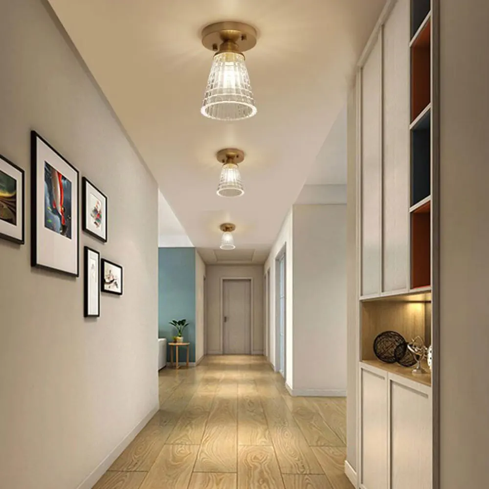  Nordic Glass Ceiling lamp Retro Loft Vintage Ceiling Light Russia Dining Room Modern corridor coppe - 32971738412