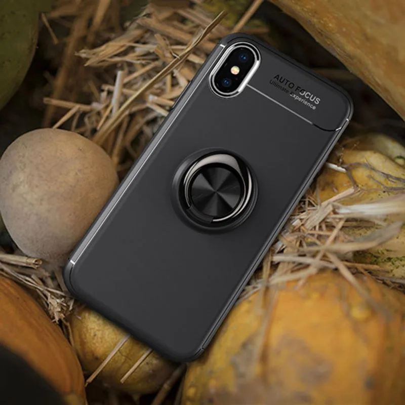 

For iPhoneX 8 7 6s 6 Plus SE 5s 5 TPU Case Auto Focus Invisible Ring Holder Soft Phone Case For iPhone X(5.8 inch) FREE SHIPPING