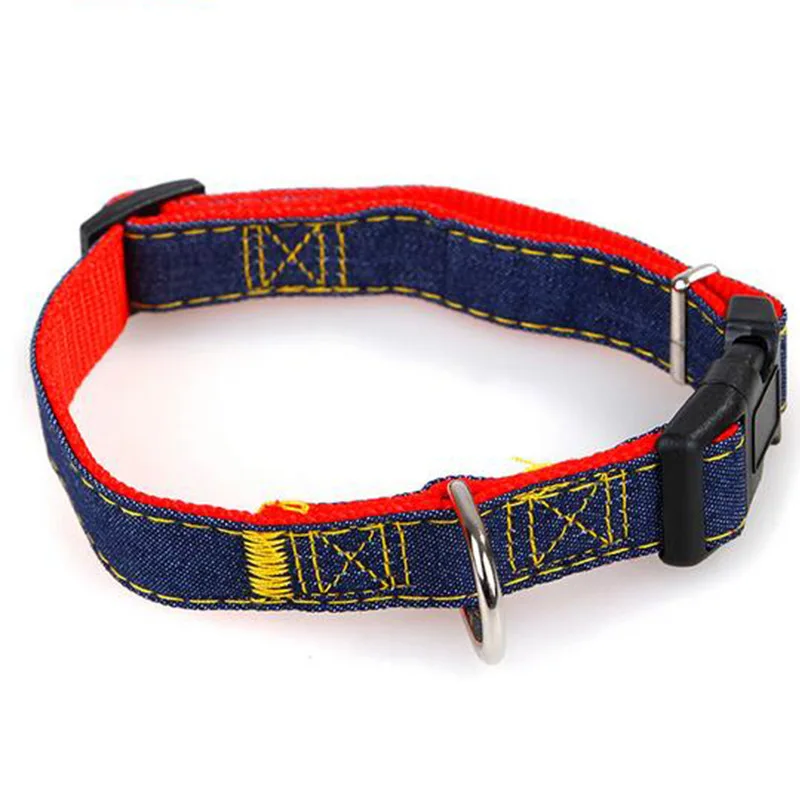 Denim Dog Leads Chest Straps Thick Wearable Traction Rope Dog Collar Leash Set for Pet Puppy Cat Big Medium Small Dog Dropship (1)