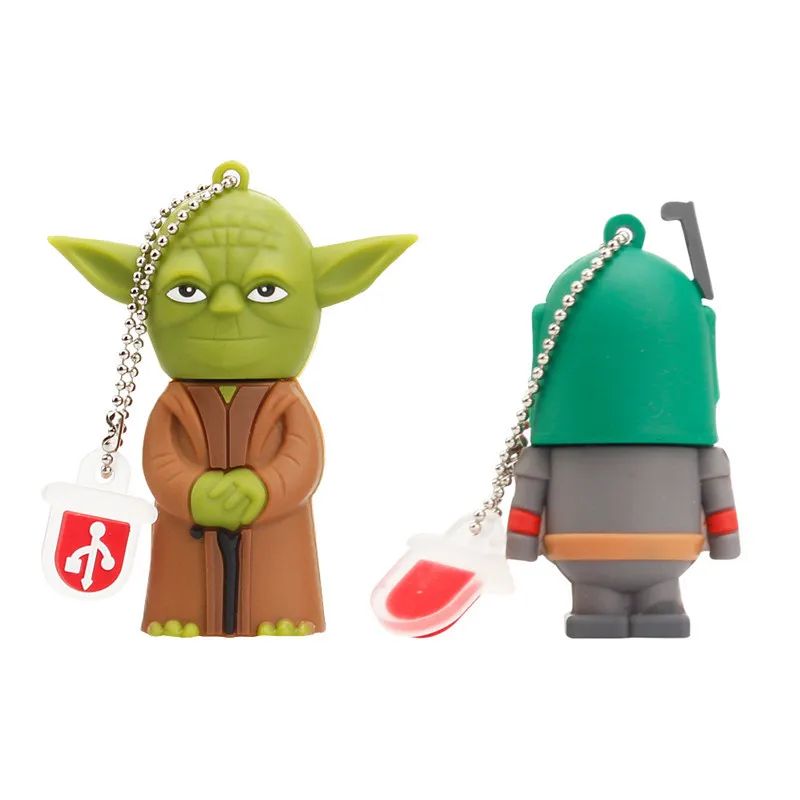 Hot sale 3.0 Star wars usb flash drive 32GB Cartoon Silicone 128GB pendrive 4GB 8GB 16GB 64GB for gift pen drive free shipping (3)