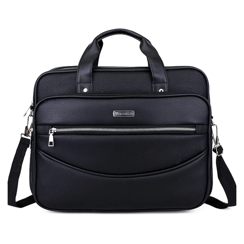 Кожаный мужской повседневный портфель, сумки, мужская сумка через плечо для мужчин, дорожные сумки для ноутбука, бизнес большие сумки, кошельки на плечо XA187ZC - Цвет: Black