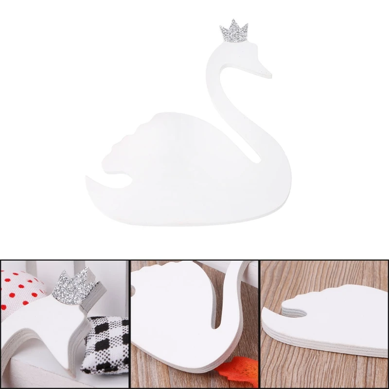 

Multi-function Swan Wooden Clothes Hooks Hanger Wall Decor Children Bedroom Ornaments Home Hanging Decorations