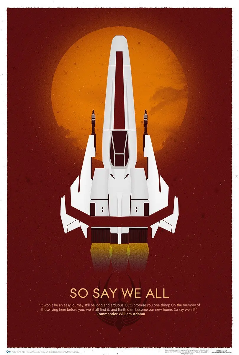 

Battlestar Galactica 10th Anniversary Art Print Canvas Print(50X75) home decor