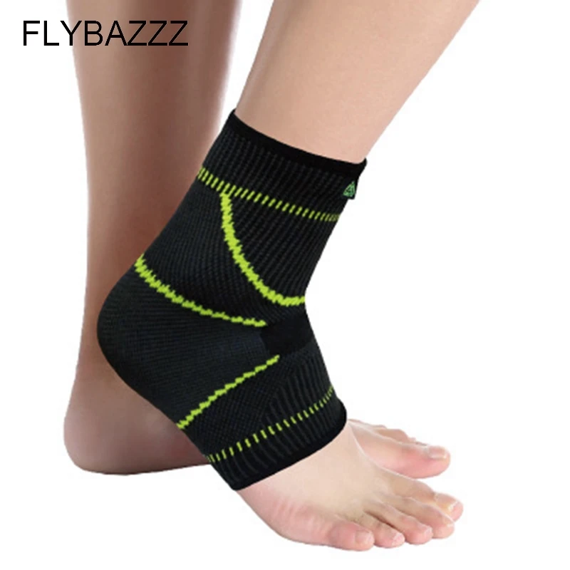FLYBAZZZ Sports Ankle Support Ankle Pads Elastic Brace Guard Foot Basketball Football Anti Sprained Ankles Protector Wrap Pads (5)