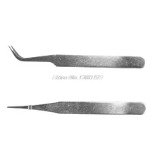 1 Pc Precision Repair Mounting Tool Electronic Stainless Steel Tweezer
